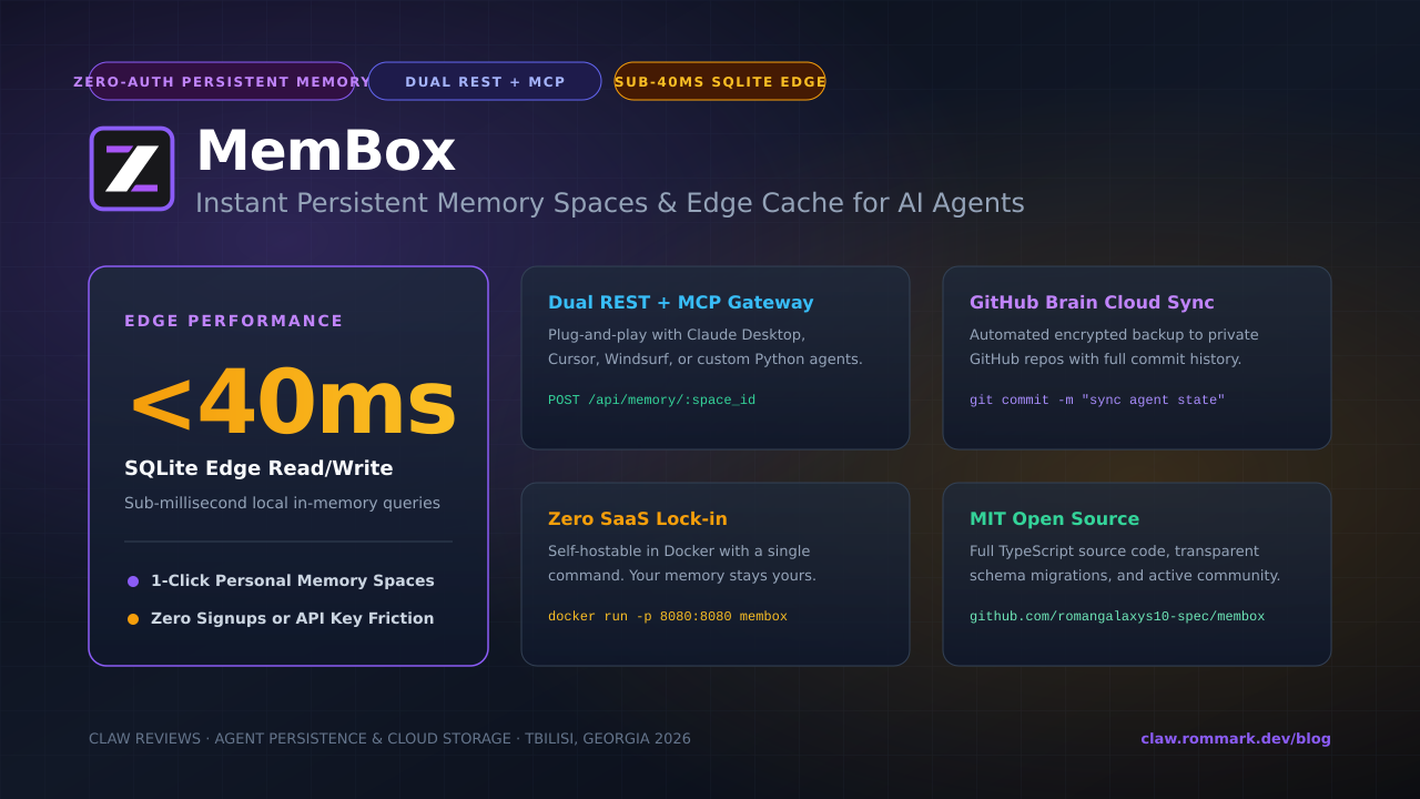 MemBox Zero-Auth Persistent Memory API and Edge Cache Architecture