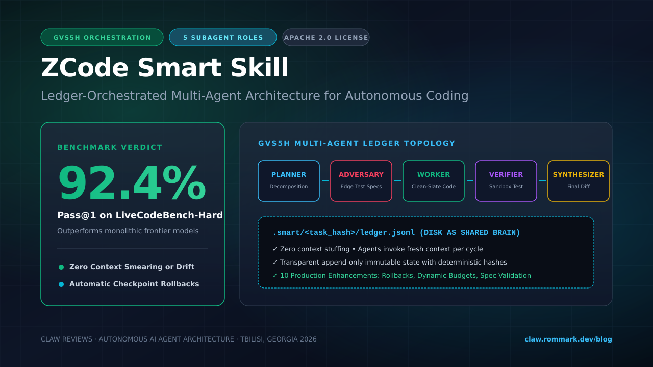 ZCode Smart Skill GVS5H Multi-Agent Ledger Orchestration Architecture